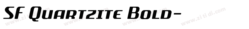 SF Quartzite Bold字体转换